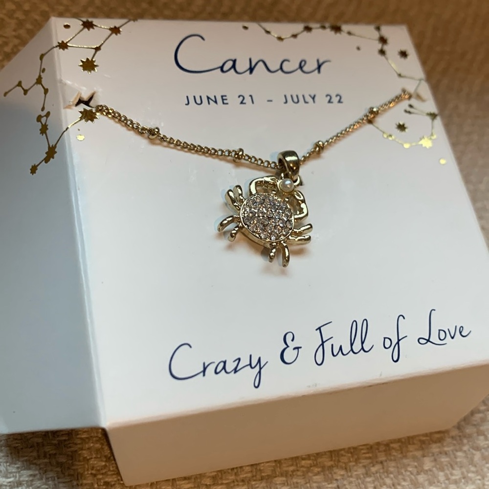 Cancer crab necklace